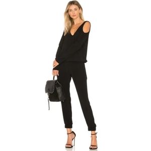 Black Long Sleeve Cut Out Jumpsuit